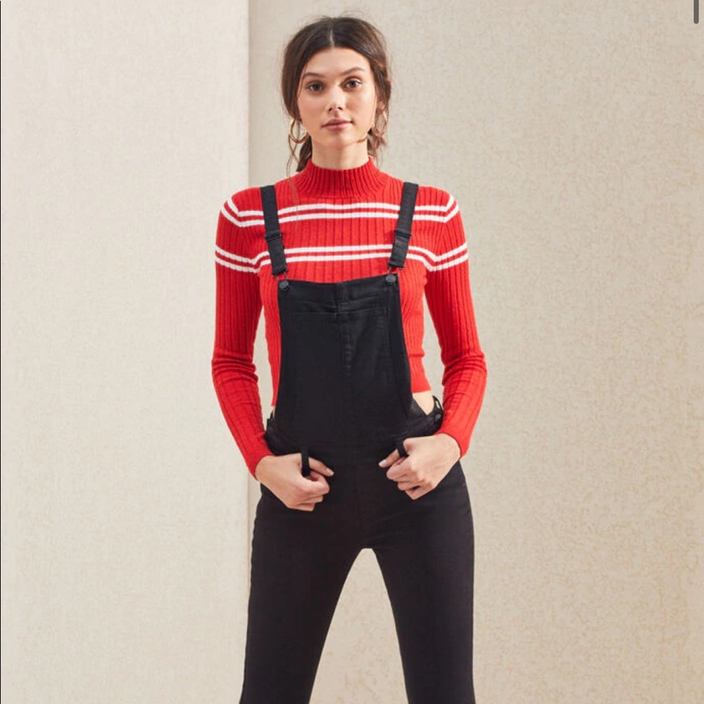 Pacsun Leland Black Overalls
